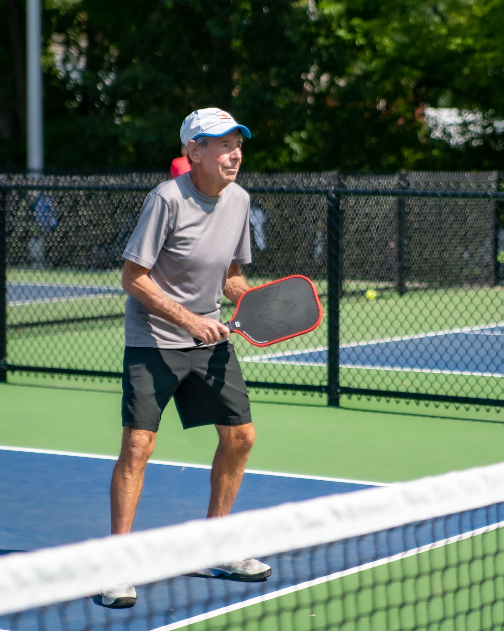 bob on a pickleball court