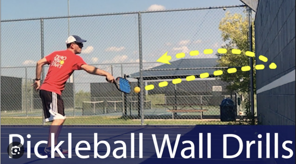 Learn how to become a better player by practicing pickleball yourself and hitting against a wall.