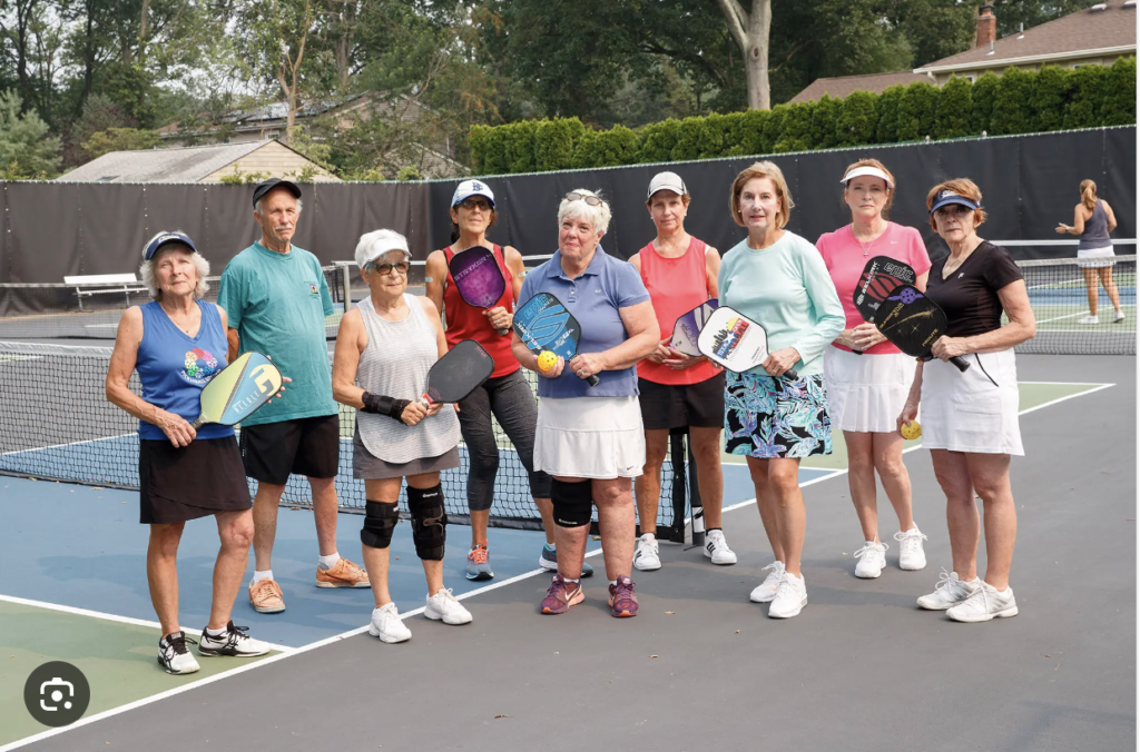 Seniors love to play pickleball